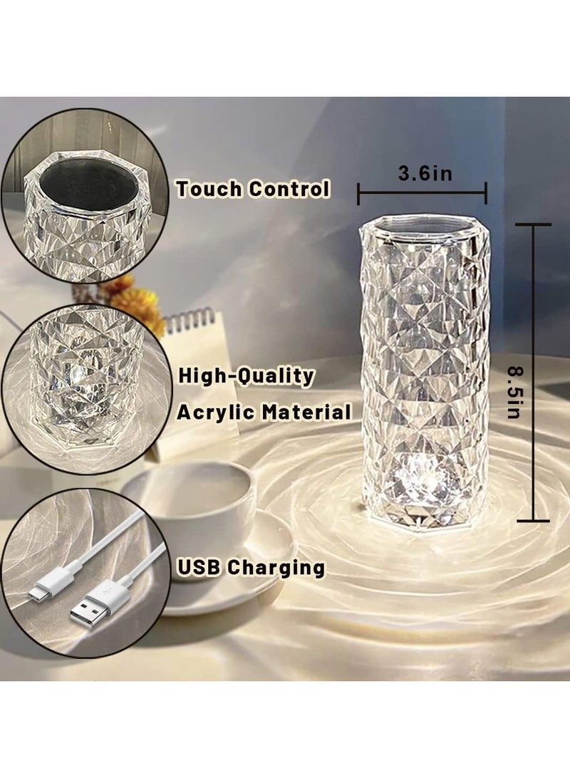 NAGAFA SHOP ICB-8023 Touch Decorative Lighting Lamp, Remote Control, 8 RGB Lighting Colors, USB Charging, nagafa shop - Image 2