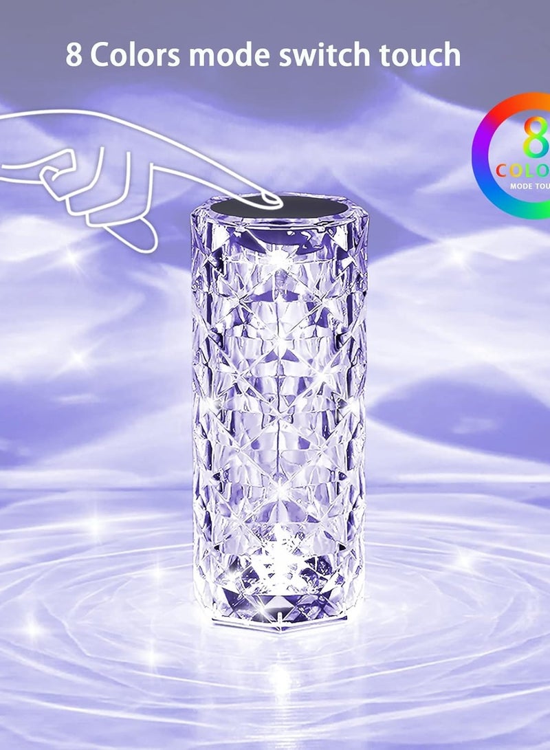 NAGAFA SHOP ICB-8023 Touch Decorative Lighting Lamp, Remote Control, 8 RGB Lighting Colors, USB Charging, nagafa shop - Image 4