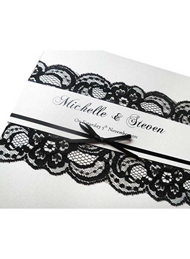 HipGirl Ace Ribbon For Crafts-Hipgirl 20 Yards Lace Fabric Ribbon For Gift Wrapping, Gift Wrapping Supplies For Wedding Invitation, Cards, Present Decorations, Gift Package Wrapping. 2" Wide  - Image 2