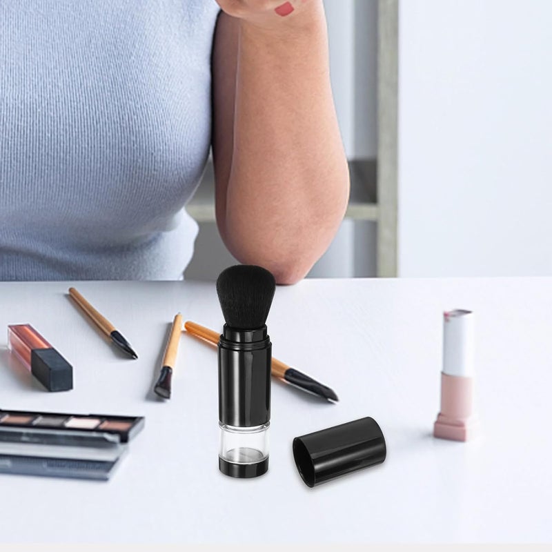 Automatic Powder Makeup Brush Portable Black Fiber Blush and Face Powder Brush for Women Cosmetics Application - Image 4