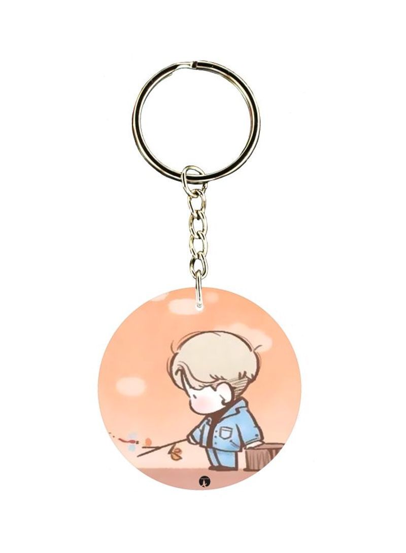 Cartoon Character Printed Keychain