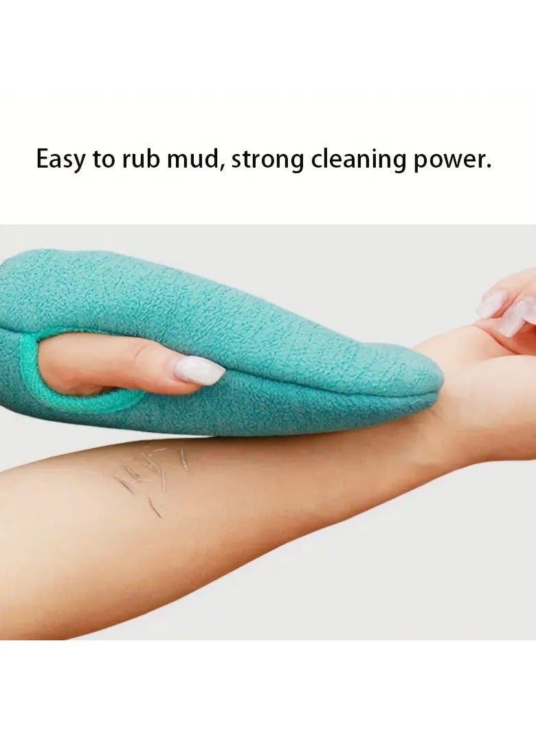 Goolsky Exfoliating Shower Gloves, Mitt Washcloth Bath Gloves For Shower, Double Sided Exfoliating Gloves, For Massage And Body Scrubs, Body Scrubber Bathing Accessories - Image 4