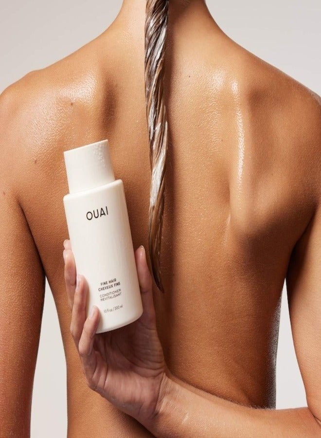 OUAI Fine Hair Conditioner - Lightweight Hydration for Fine Hair, 300ml - Image 3