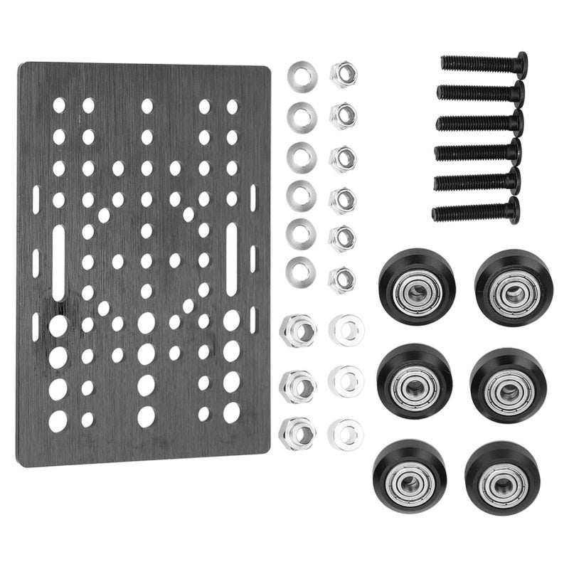V Groove Linear Rail Bearing Pulley Kit For 3D Printer Gantry Plate Slide Build - Image 4