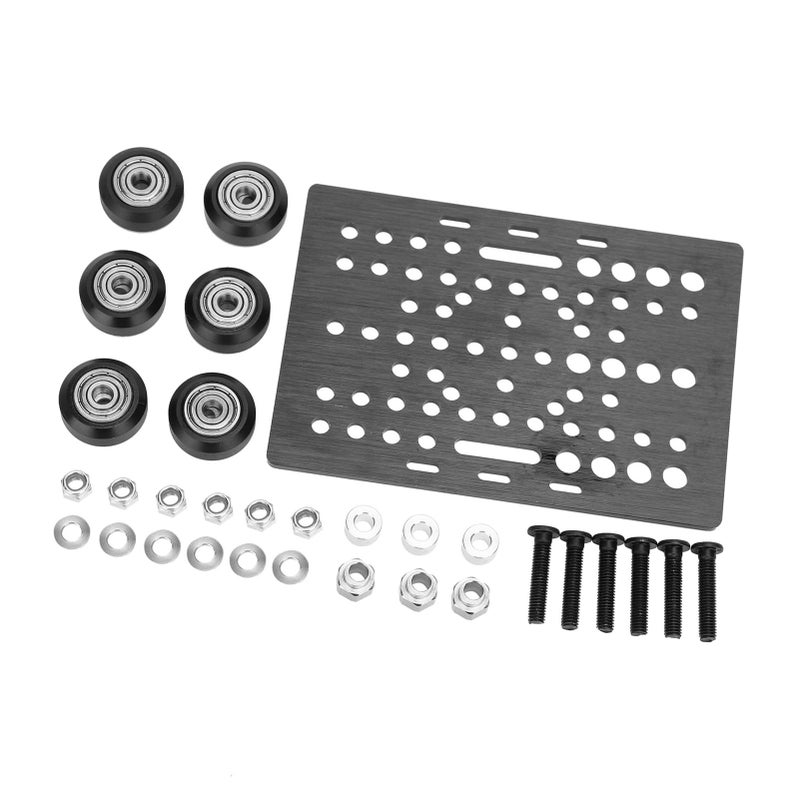 V Groove Linear Rail Bearing Pulley Kit For 3D Printer Gantry Plate Slide Build - Image 3