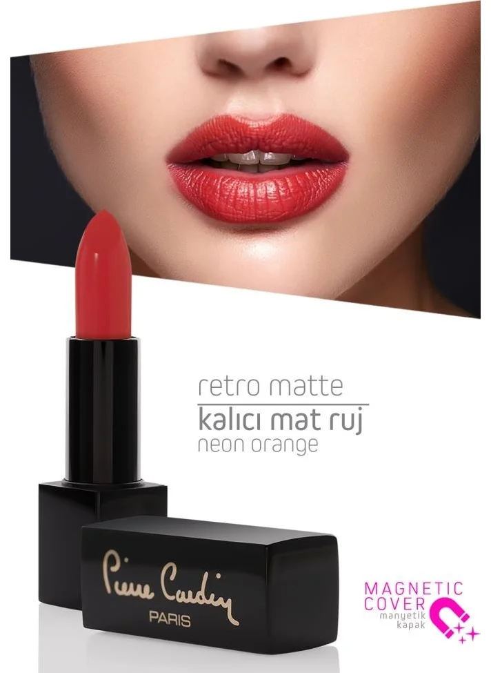 بيير كاردان Retro Matte Lipstick - Neon Orange - 148