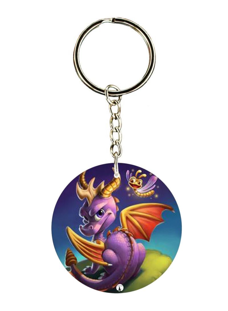 RKN Double Sided Spyro Printed Keychain