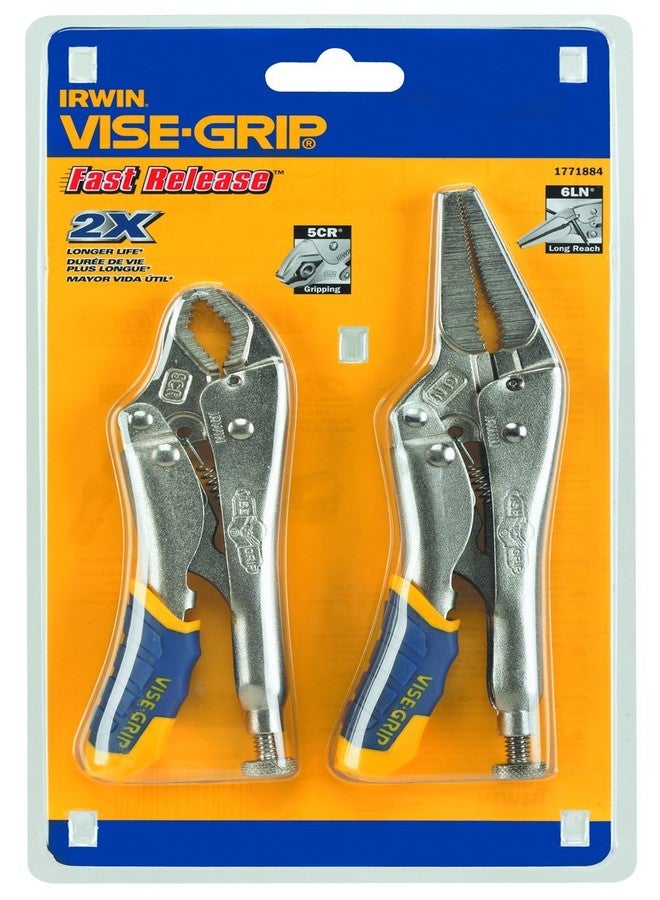 إيروين طقم كماشة قفل VISE-GRIP من IRWIN Tools، سريع الفك، قطعتان (1771884) - Image 2