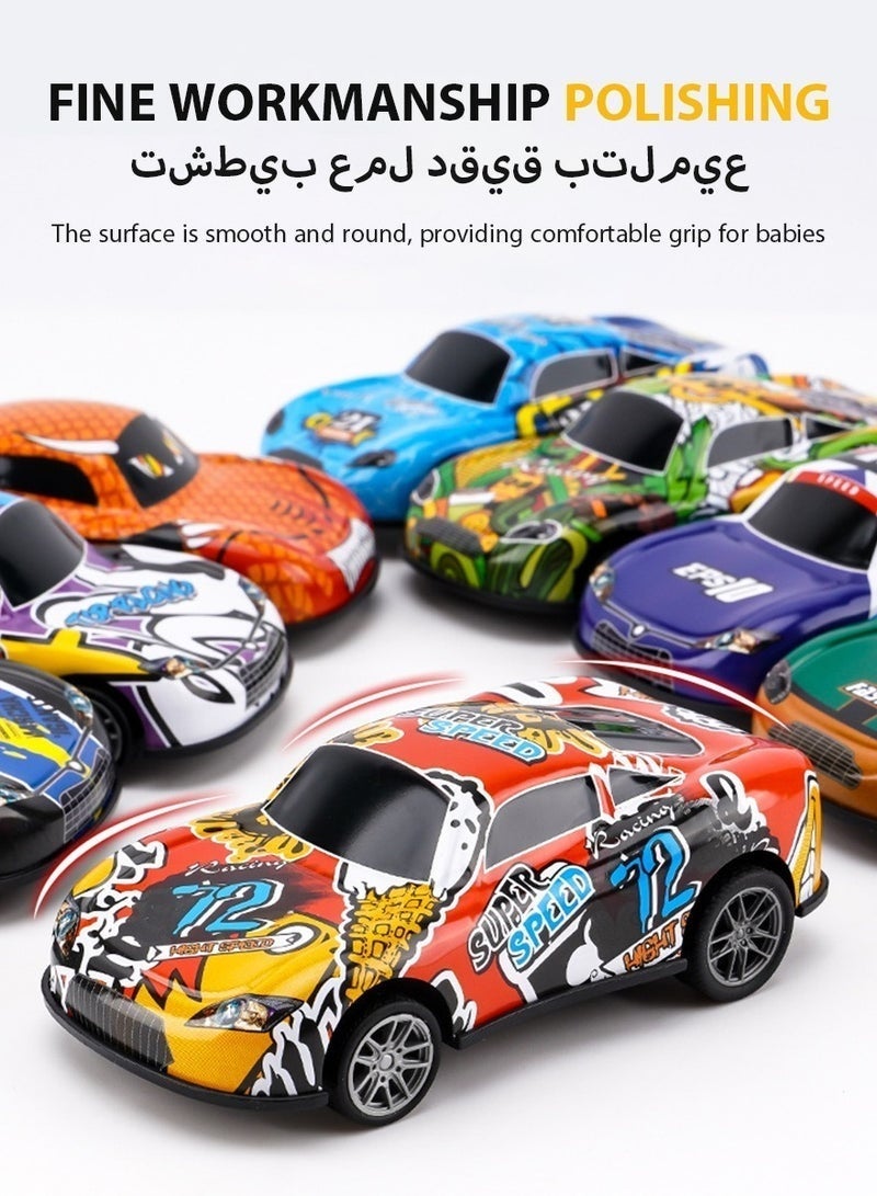 LIXADA Pull Back Cars with Storage Box, 30pcs Racing Cars, Colorful Toy Car with Different Patterns, Made of Aluminum Alloy, Suitable for Boys and Girls Age 3+ (Random Color) - Image 4