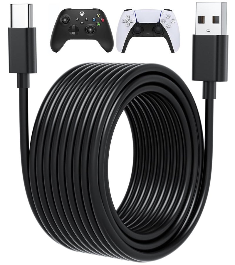 SCOVEE 15ft Long USB C Cable PS5 Controller Charger Cord for Xbox Series X,Series S Controller,for PlayStation-5,PS5 Charging Cable,PS 5 Dual Sense,Fast USB C Type C Cord for Switch Data Transfer Play Wire - Image 1