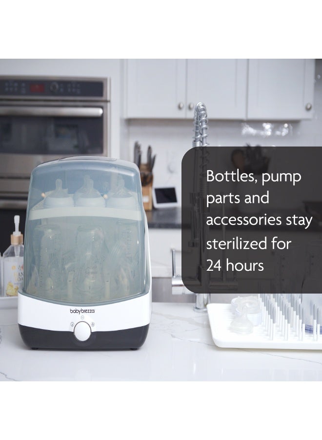 Baby Brezza 10 Minute Baby Bottle Sterilizer + Dryer - Superfast Electric Steam Sterilization - Universal Sterilizing for All Bottles, Pacifiers + Breast Pump Parts - Image 5