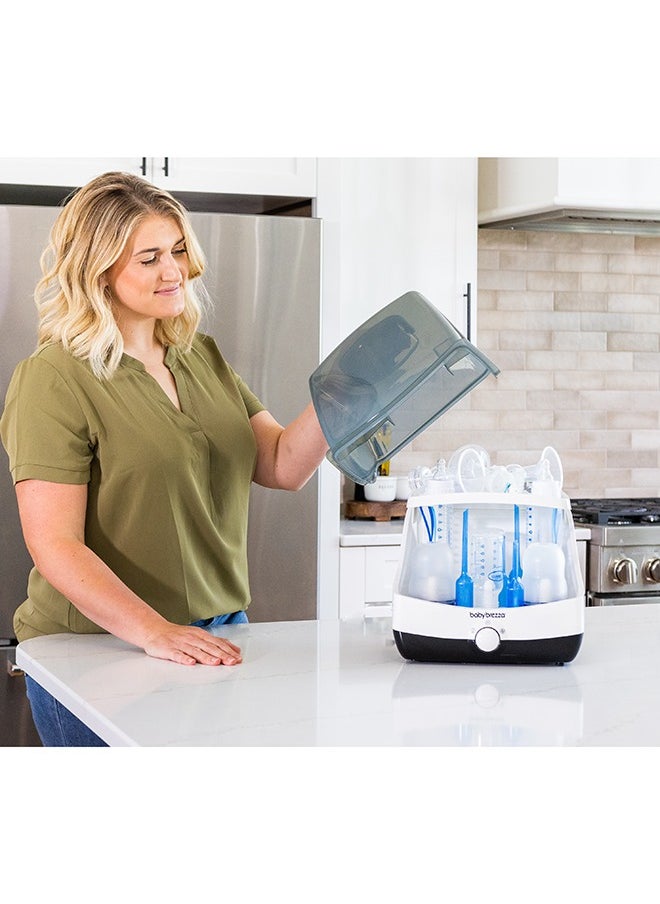 Baby Brezza - 10 Minute Baby Bottle Sterilizer + Dryer - Superfast Electric Steam Sterilization - Universal Sterilizing for All Bottles, Pacifiers + Breast Pump Parts - Image 1