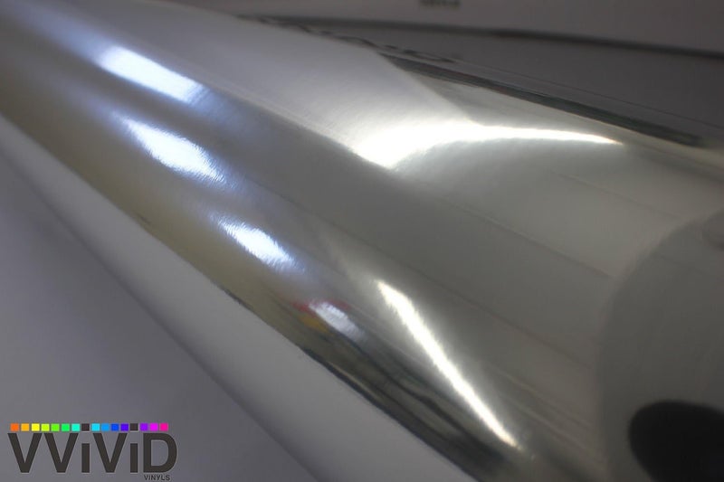 VViViD Silver Mirror Chrome Vinyl Wrap 10ft x 5ft Self Adhesive Film Air Release Bubble and Air-Free 3MIL-VViViD8 - Image 5