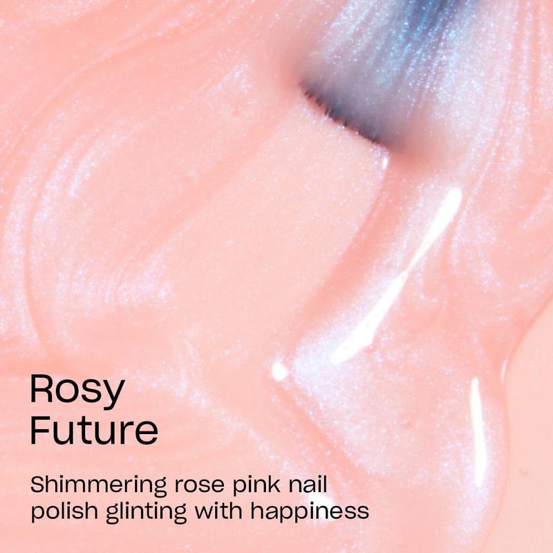 OPI Nail Lacquer Rosy Future | Sheer Soft Pink CrÃ¨me Chip Resistant Nail Polish | Fast Drying, Streak Free - Image 3