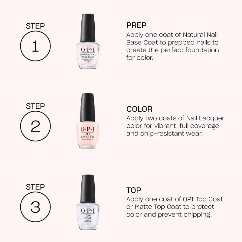 OPI Nail Lacquer Rosy Future | Sheer Soft Pink CrÃ¨me Chip Resistant Nail Polish | Fast Drying, Streak Free - Image 5