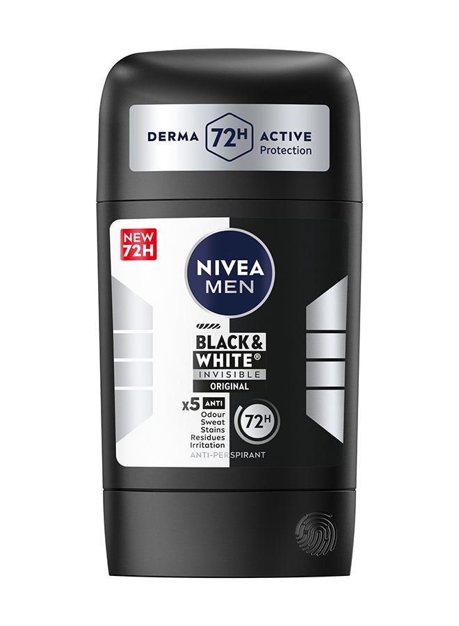 Nivea Men Black And White Invisible Antiperspirant Deodorant Stick - Image 1