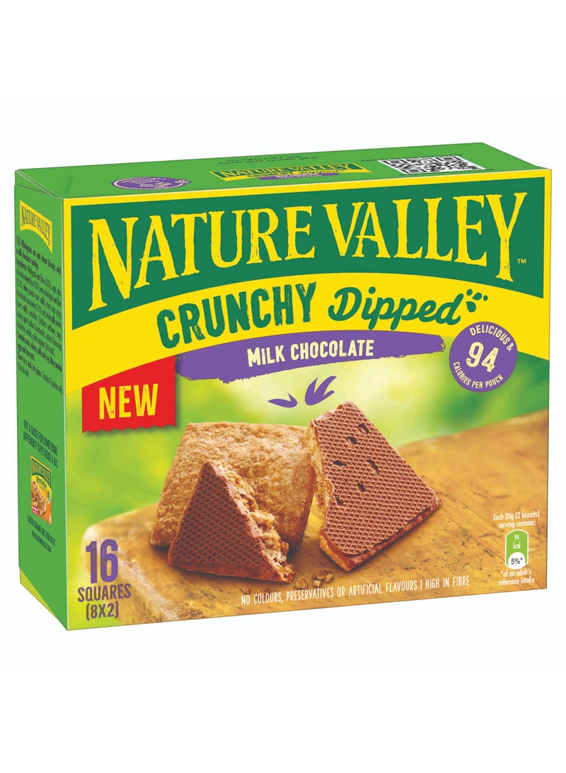 Crunchy Dipped Milk Chocolate 8 x 20g