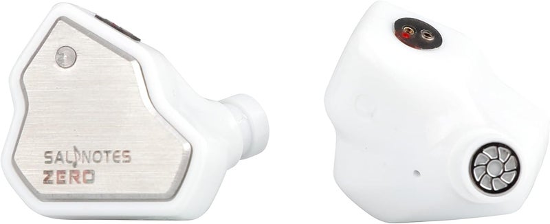 Linsoul 7Hz Salnotes Zero HiFi سماعة أذن داخلية بمحرك ديناميكي 10 مم مع غشاء مركب معدني وواجهة من الفولاذ المقاوم للصدأ وكابل OFC قابل للفصل ثنائي السن (أبيض، مع ميكروفون، نوع C) - Image 5