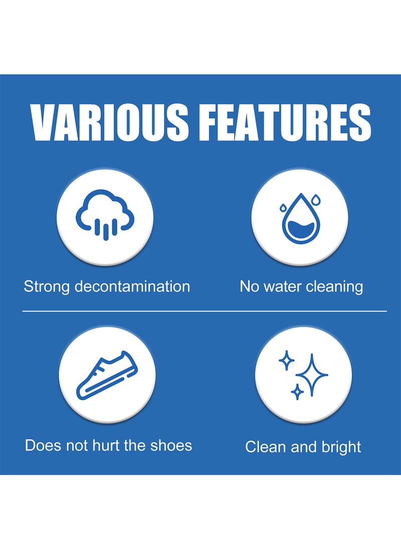 JUE-FISH - White Shoe Cleaner, Gentle Deep Cleaning Brighten Polish and Smooth Leather Shoes and Boots, Sneaker Cleaner, White Shoes Cleaning Cream 100g - Image 1