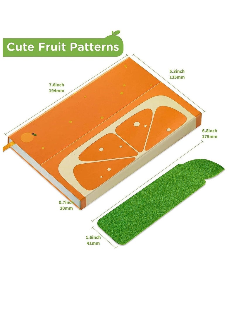 دفتر يوميات بنمط فواكه مع إغلاق مغناطيسي، 224 صفحة، مقاس 5.3x7.6 بوصة - Image 5