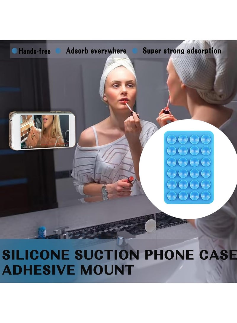 12 Pack Silicone Suction Phone Case, Strong Sticky Suction Cups, Suitable for Hands Free Mirror Shower Bathroom, Selfies and Videos  - Image 3