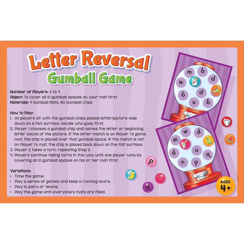 Really Good Stuff Letter Reversal Gumball Game - 1 Game - Image 4