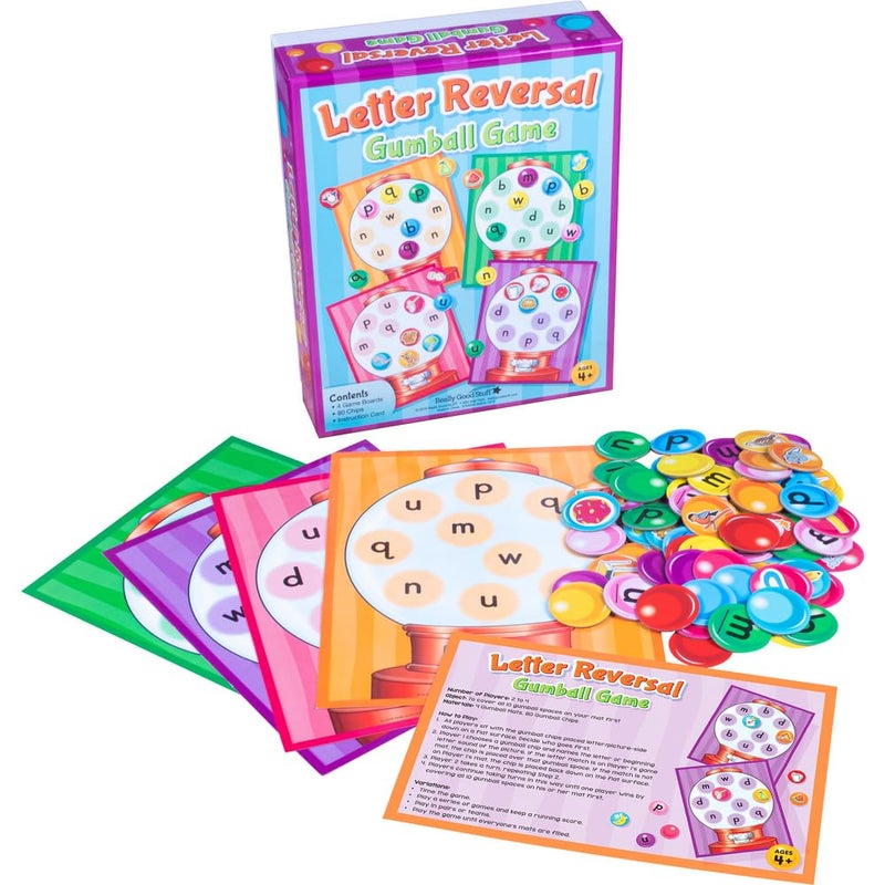 Really Good Stuff Letter Reversal Gumball Game - 1 Game - Image 1