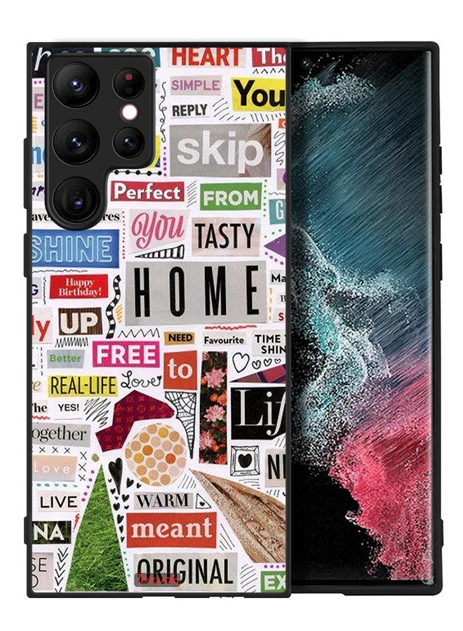 Tolwak Samsung Galaxy S22 Ultra 5G Protective Case Cover Meant Original Stickers - Image 2