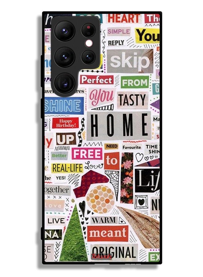 Tolwak Samsung Galaxy S22 Ultra 5G Protective Case Cover Meant Original Stickers - Image 3