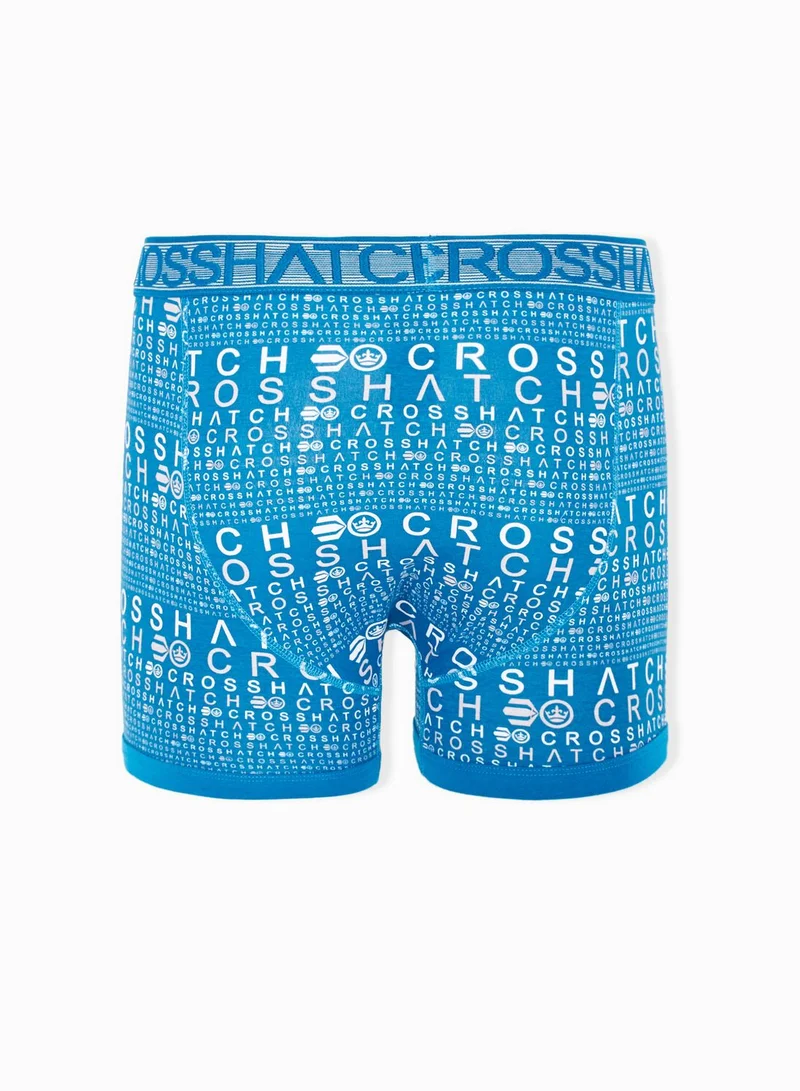 Cross Hatch 2 Pack Logo Boxers