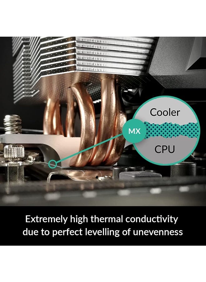 Arctic MX-4 (4g) Ultimate Performance Thermal Paste - Premium Performance Thermal Paste for All Processors (CPU, GPU - PC), Very high Thermal Conductivity, Long Durability, Safe Application, Non-Conductive - With Scraper - Image 4