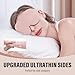 YIVIEW Sleep Mask for Side Sleeper Complete Light Blocking 3D Pink Sleeping Eye Mask Soft Breathable Eye Cover for Women Men Relaxing Zero Pressure Night Blindfold - Image 4