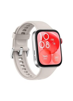 Generic WATCH FIT 3 Smartwatch, 1.82" AMOLED Display, Ultra-Slim Design, All-Round Fitness Management, Comprehensive Health Management, Durable Battery Life, Compatible with iOS & Android, Moon White  - Image 3