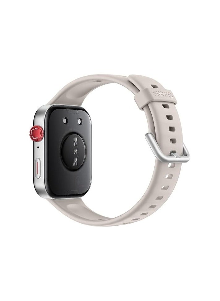 Generic - WATCH FIT 3 Smartwatch, 1.82" AMOLED Display, Ultra-Slim Design, All-Round Fitness Management, Comprehensive Health Management, Durable Battery Life, Compatible with iOS & Android, Moon White - Image 1