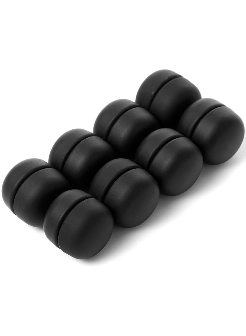 8pcs Magnetic Hijab Pins, Small Hijab Magnets Multi-Purpose No-Snag Scarf Clasp Pinless Brooch for Women Men Shawl Scarves Clothes (Black) - Image 1