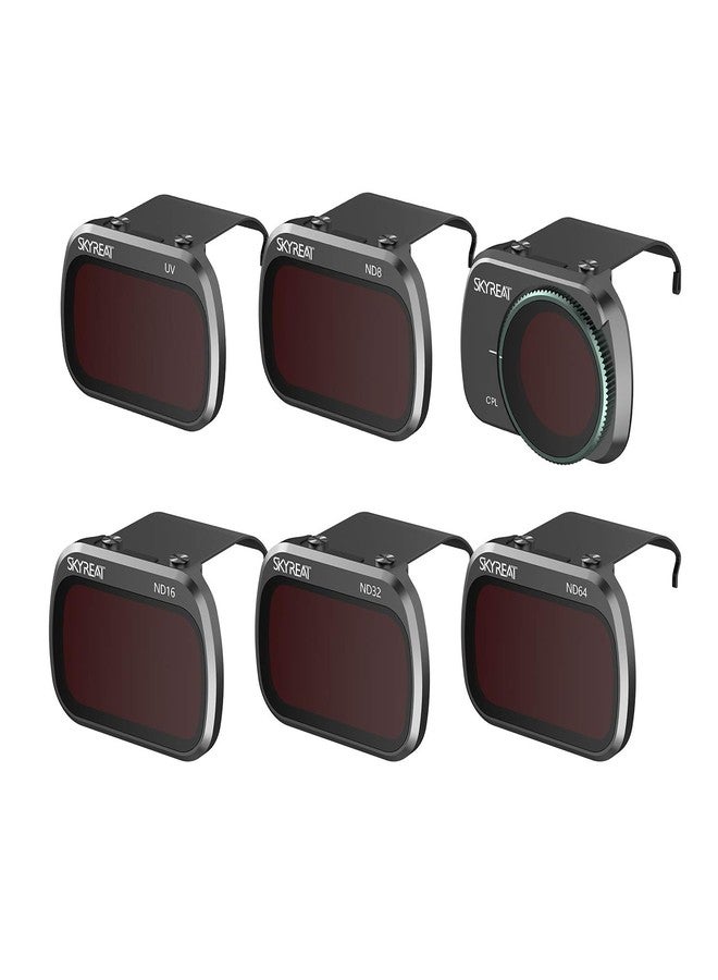 Skyreat ND Filters Set for DJI Mavic Mini 4K/Mini 2 /Mini SE Accessories,6 Pack-(CPL, UV, ND8, ND16, ND32, ND64) - Image 1