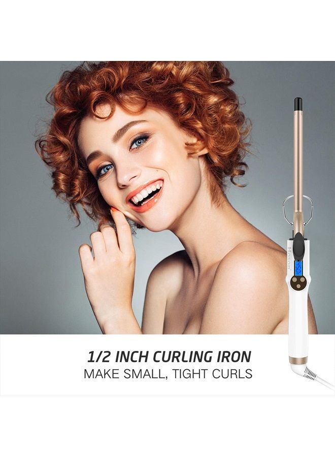 Hoson 1/2 Inch Curling Iron Professional, Ceramic Tourmaline Curl Wand Barrel, Hair Curler Iron for Long & Short Hair - Image 2
