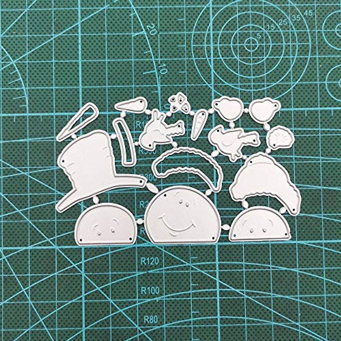 bouti1583 Snowman Bird Cutting Dies for Card Making,Little Girl Metal Die Cuts Embossing Stencil for Scrapbooking DIY Album Paper Cards Art Craft - Image 3