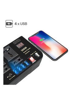 BYGD 300W Car Power Inverter With 4 USB Socket Auto Charger Converter DC 12V To AC 220V Fast Charging Part  - Image 4