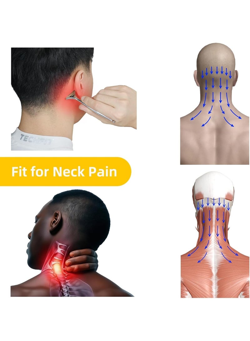 general Acupuncture Pen,Fascia Blaster for Pain Relief, Stainless Steel Gua Sha Scraper & Acupressure Massage Pen, Dual-Ended Fascia Release Tool for Muscle, Neck, Face, Plantar Fasciitis Relief - Image 3