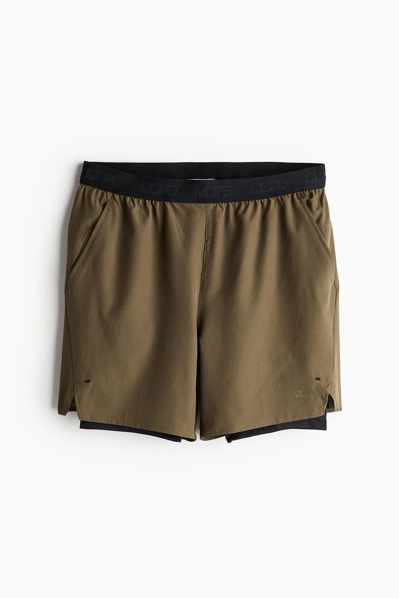 H&M Drymove™ Double-Layered Sports Shorts