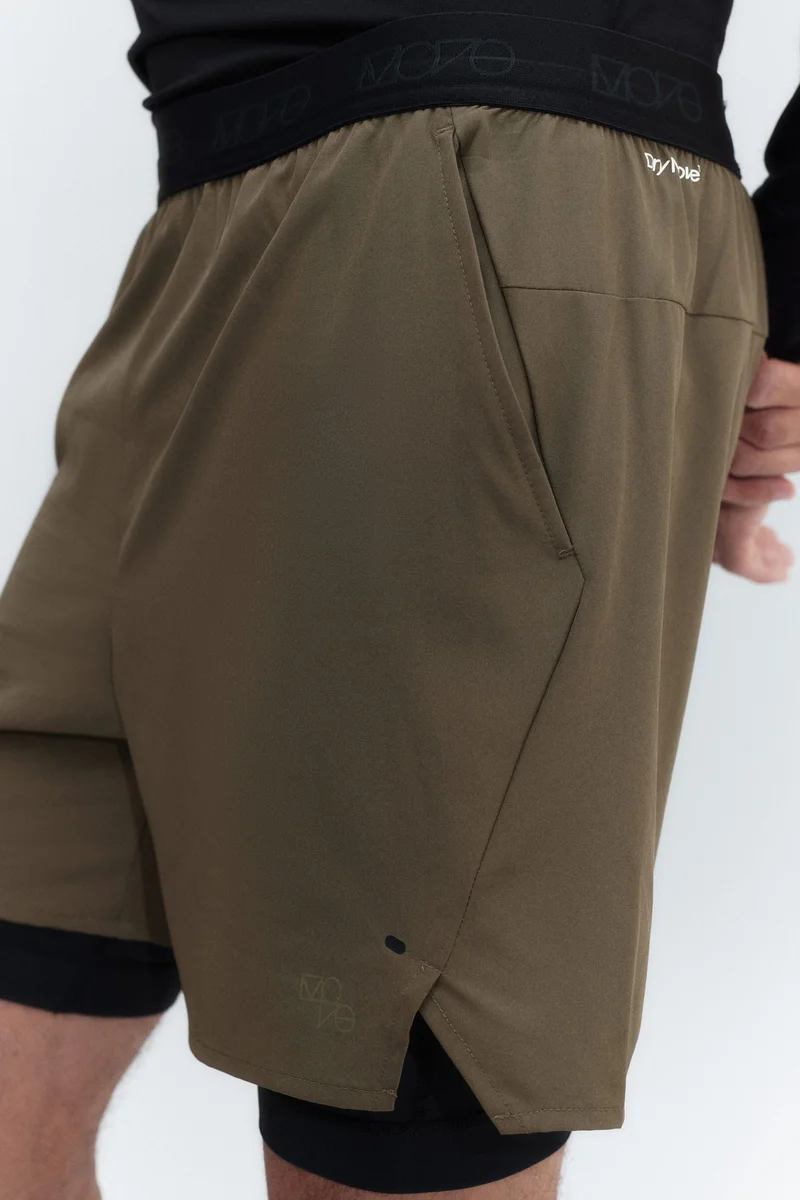 H&M Drymove™ Double-Layered Sports Shorts