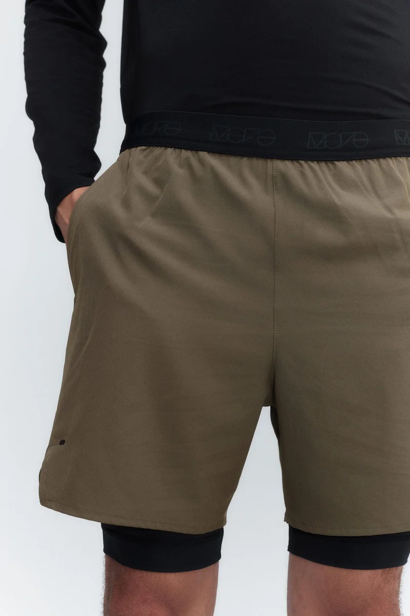 H&M Drymove™ Double-Layered Sports Shorts