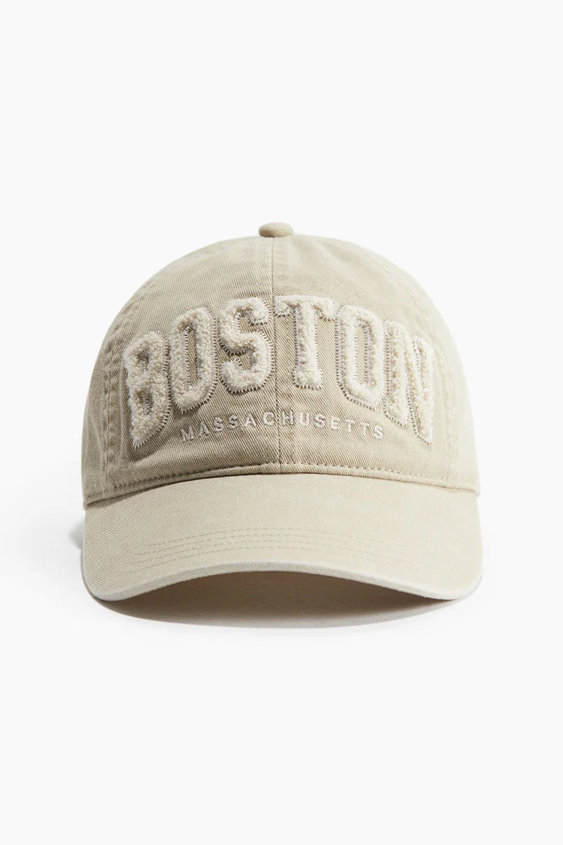 H&M Embroidered-motif twill cap
