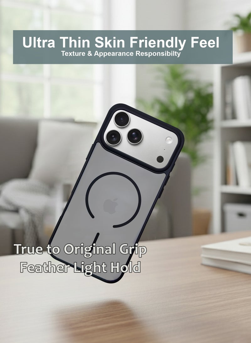 Apple iPhone 17 Pro Max MagSafe Case Magnetic Back Cover,Anti-Yellow Shockproof Back Cover,Slim Phone Cover with Strong Magnet for Apple iPhone 17 Pro Max - Image 2