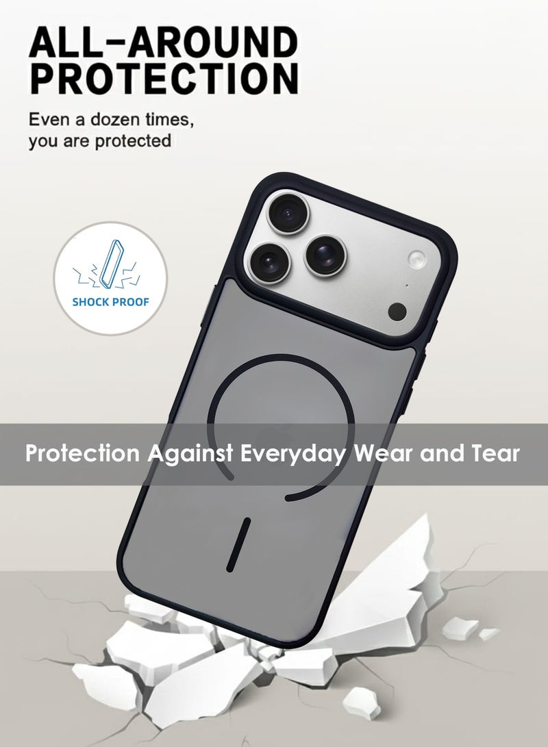 Apple iPhone 17 Pro Max MagSafe Case Magnetic Back Cover,Anti-Yellow Shockproof Back Cover,Slim Phone Cover with Strong Magnet for Apple iPhone 17 Pro Max - Image 5