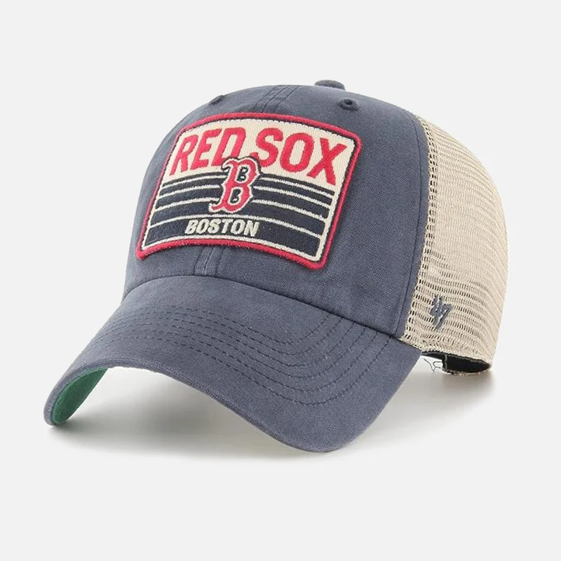 47 MLB Boston Red Sox Tuscaloosa Trawler Patch Clean Up Trucker Cap - Men