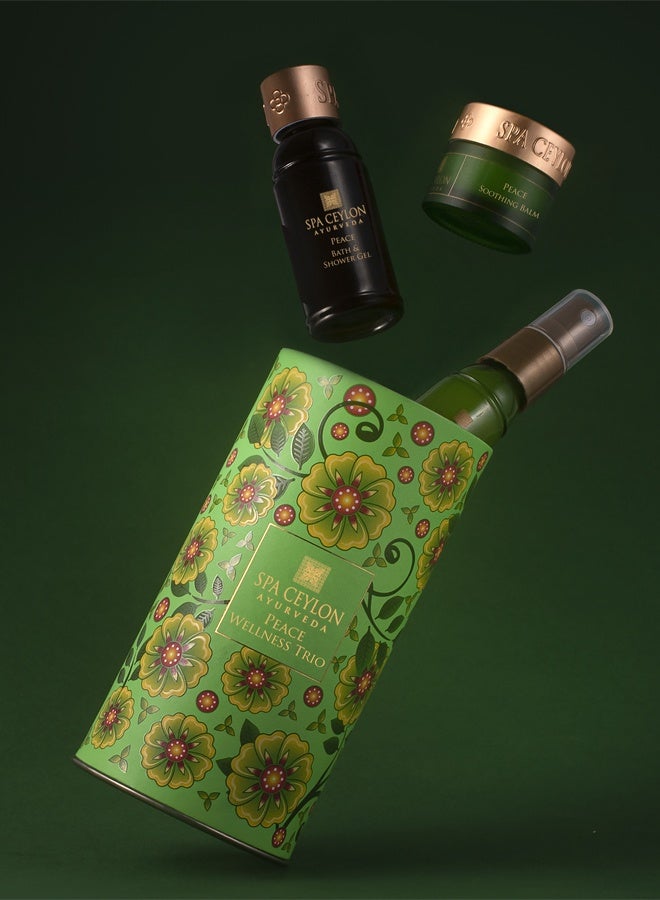 SPA CEYLON Peace Wellness Trio Set | Tranquil Spa Essentials For Radiant Skin | Ayurvedic Pampering Kit With Natural Ingredients | Gift set - Image 2