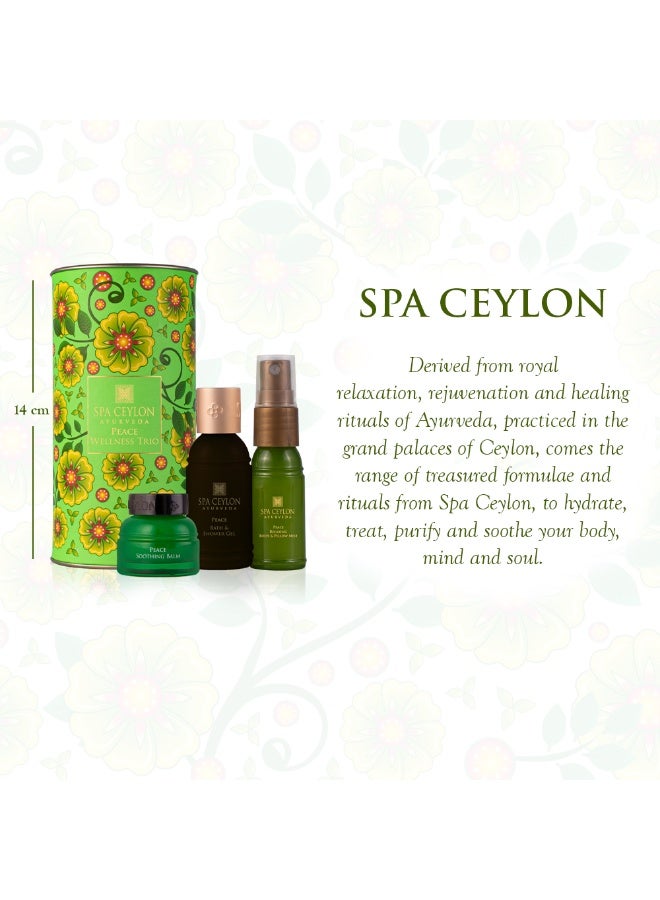 SPA CEYLON Peace Wellness Trio Set | Tranquil Spa Essentials For Radiant Skin | Ayurvedic Pampering Kit With Natural Ingredients | Gift set - Image 3