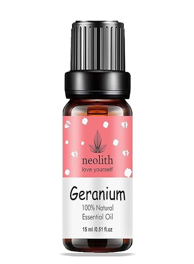 SHYRC Geranium Natural Essential Oil | Use a Household Natural Cleaner for Hair Growth & Radiant Skin (15ml) - Image 1